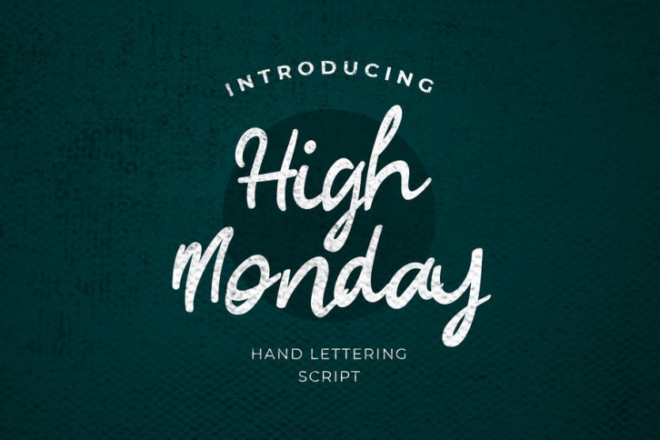 High Monday Brush Calligraphy Font Download