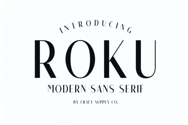 Roku - Modern Sans Serif Font Download