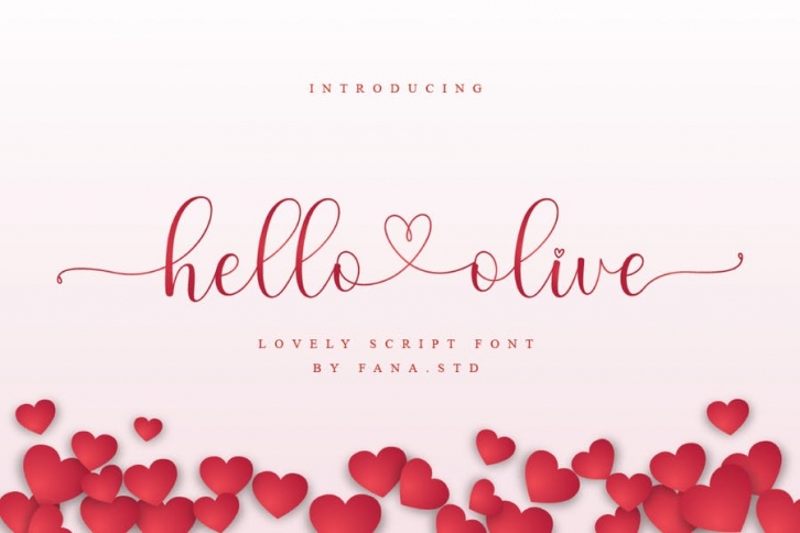 Hello Olive - Script Font Font Download