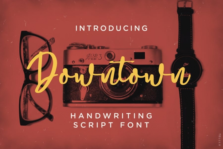 Downtown - Handwriting Script Font Font Download