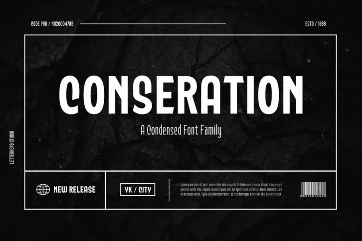 Conseration Family - 5 styles Font Download