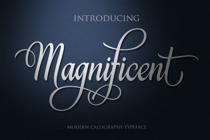 MAGNIFICENT Script Font Download MAGNIFICENT Script Font Download