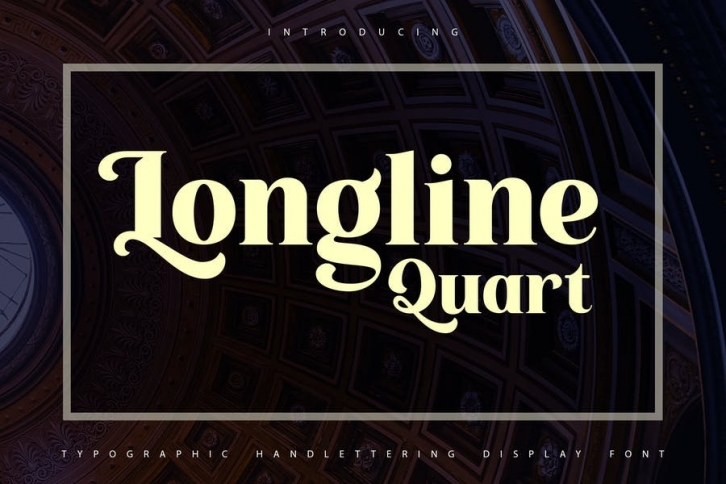 Longline Quart | Typhographic Display Font Font Download