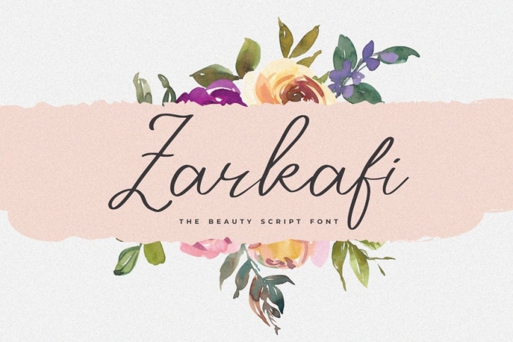 Zarkafi - The Beauty Script Font Font Download