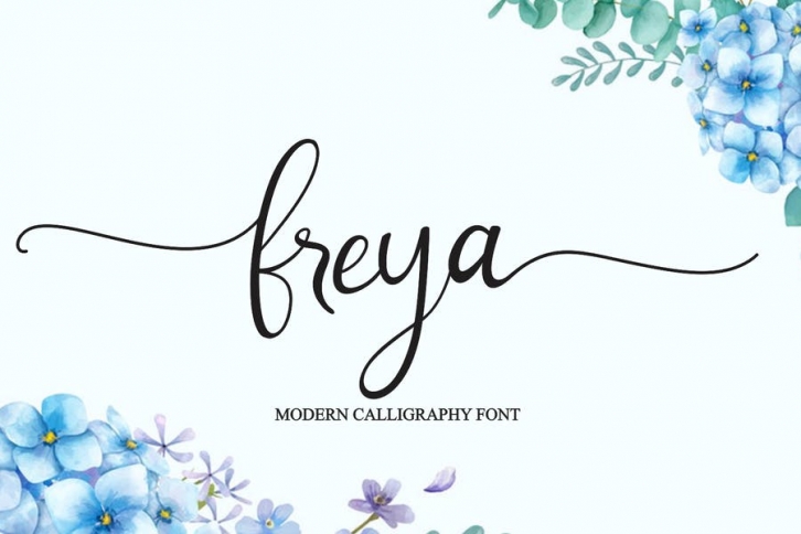 Freya - Modern Calligraphy Font Font Download