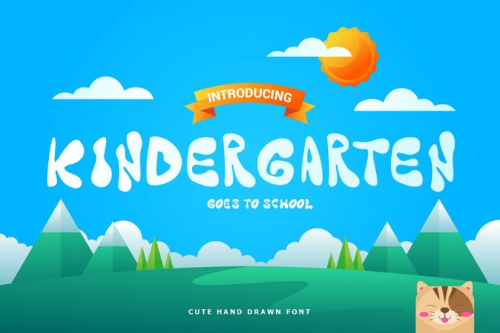 Kindergarten - Fun Children Typeface Font Download