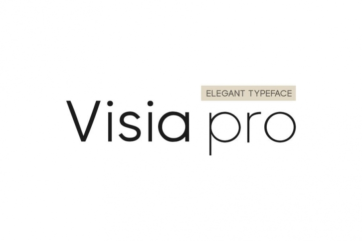 VISIA Pro - Elegant Geometric Typeface + Web Fonts Font Download