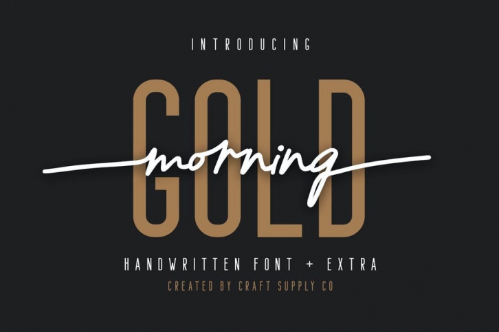 Morning Gold - Handwritten Font Font Download