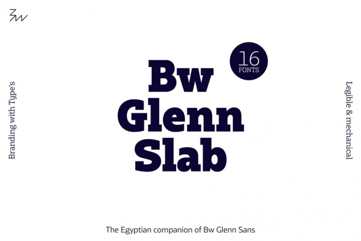 Bw Glenn Slab font family Font Download