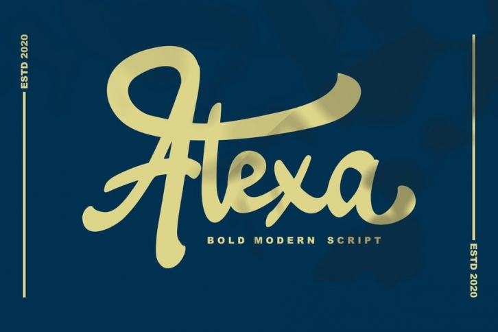 Alexa Modern script Font Download