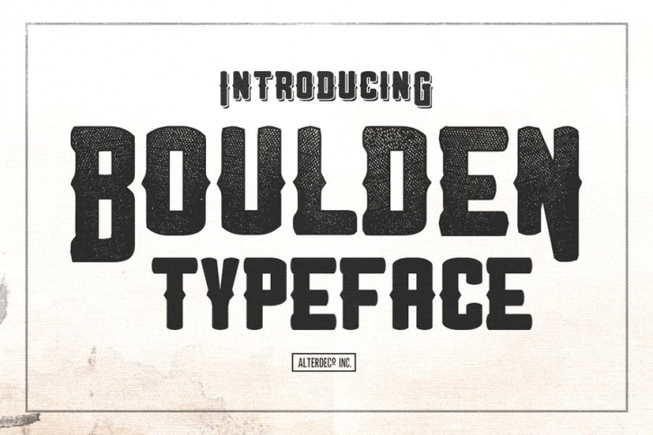 Boulden Typeface Font Download