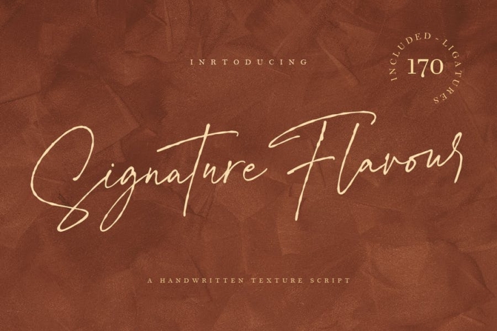 Signature Flavour | Handwritten Font MS Font Download