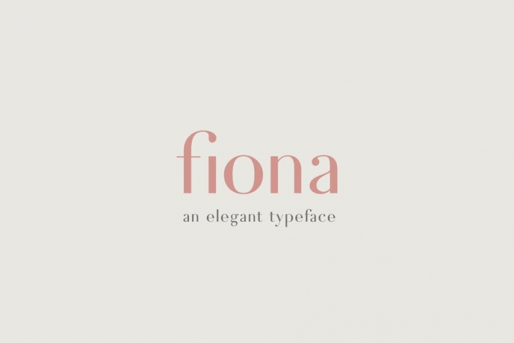 Fiona - An Elegant Typeface Font Download