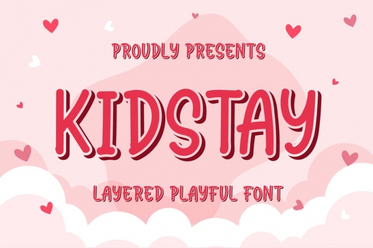 Kidstay - Layered Playful Font Font Download
