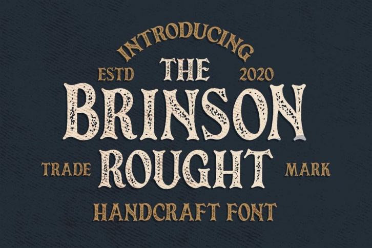 Brinson Rought - Vintage Serif Font Font Download