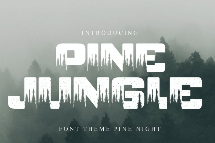 Font Pine jungle Font Download