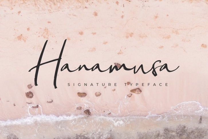 Hanamusa Signature Font Font Download