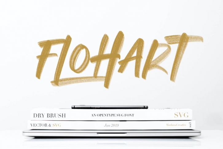 Flohart Svg Brush Font Font Download