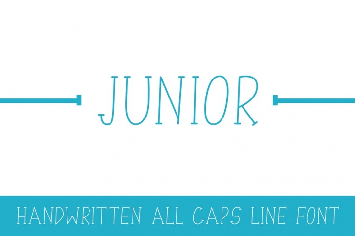 Junior - Line Font Font Download