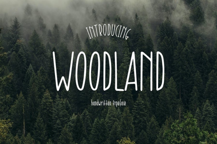 Woodland - Handwritten Typeface Font Download