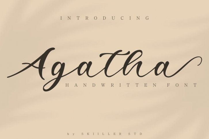Agatha Handwritten Font Font Download