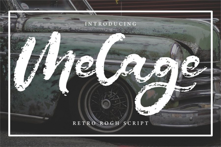 Melage | Retro Rogh Script Font Font Download
