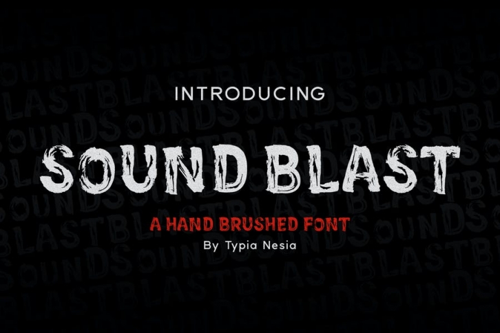 SoundBlast - Brush Font Font Download