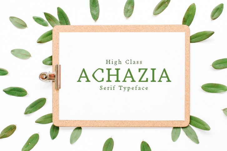 Achazia Serif Font Family Pack Font Download