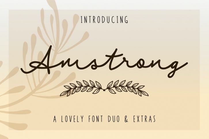 Amstrong - Font Duo + Extras RS Font Download