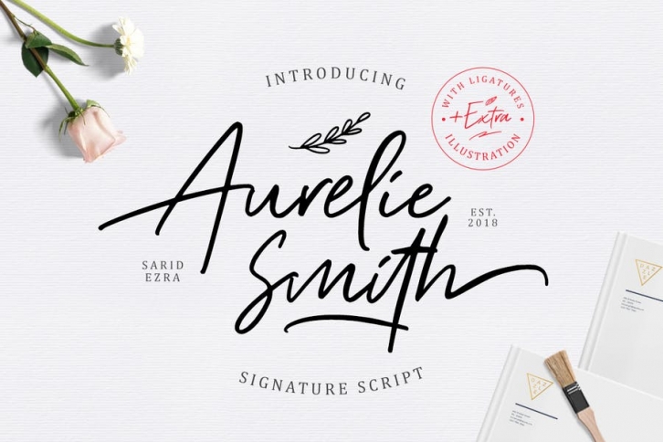 Aurelie Smith - Signature (+EXTRA) Font Download