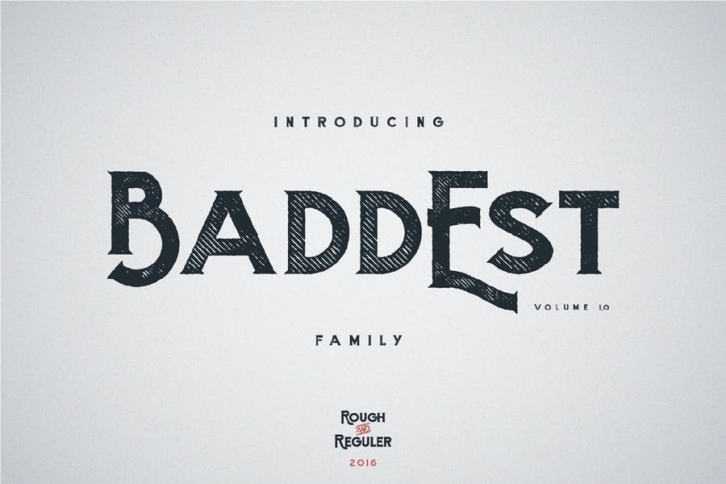 Baddest typeface Font Download
