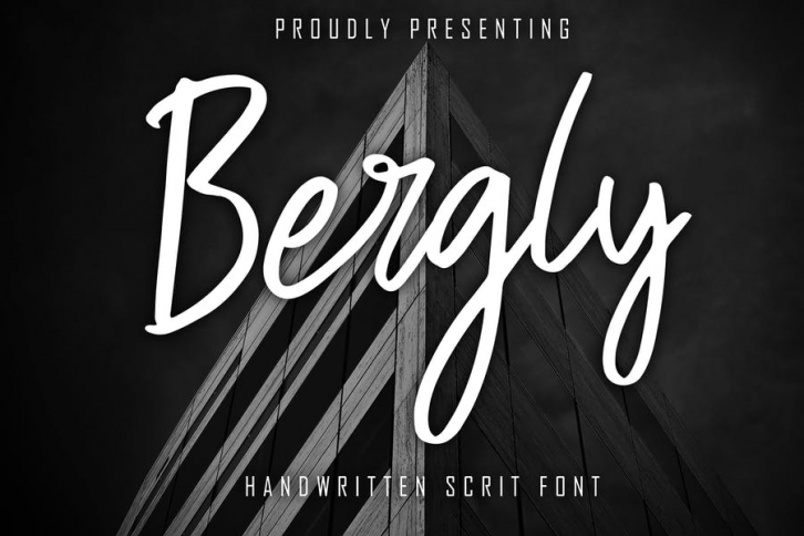 Bergly Handwritten Script Font Download
