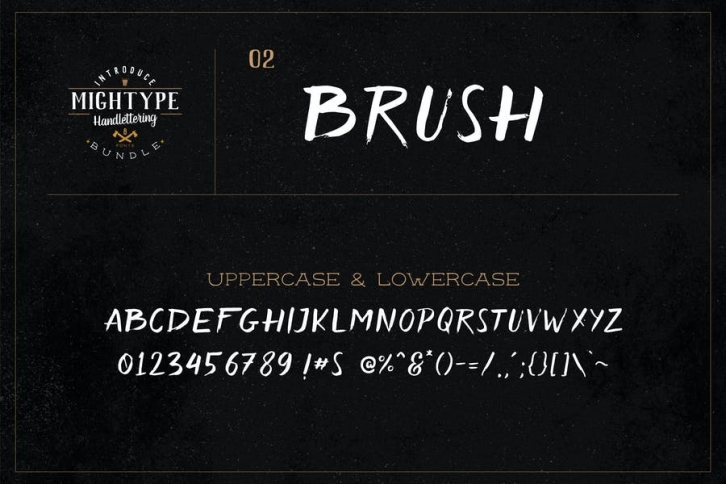 Mightype 02 - Brush Font Download