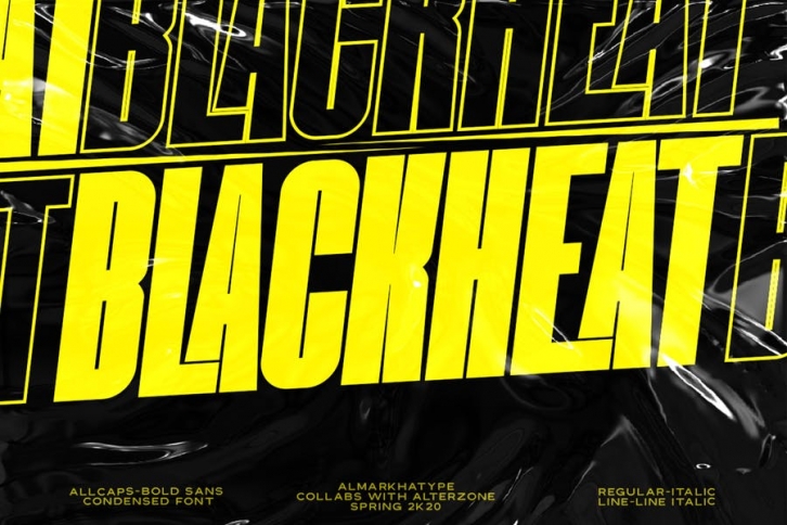 Blackheat - Bold Sans Condensed Font Download