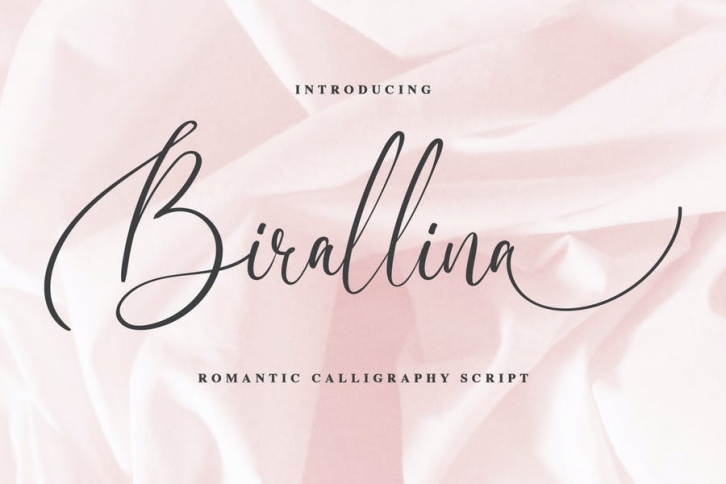 Birallina - Romantic Script Font Font Download