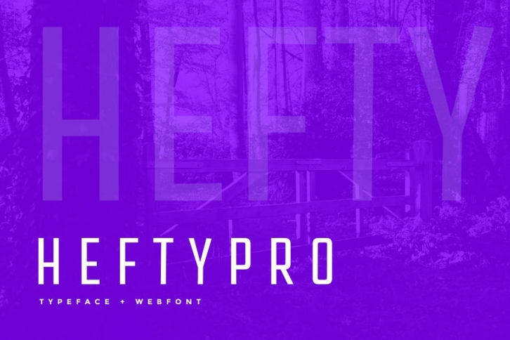Hefty Pro Display Typeface + WebFont Font Download