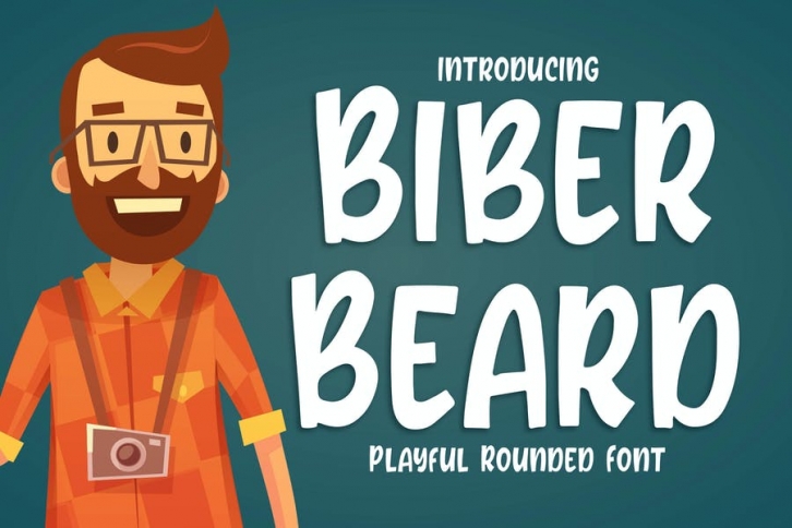Biber Beard - Playful Rounded Font Font Download