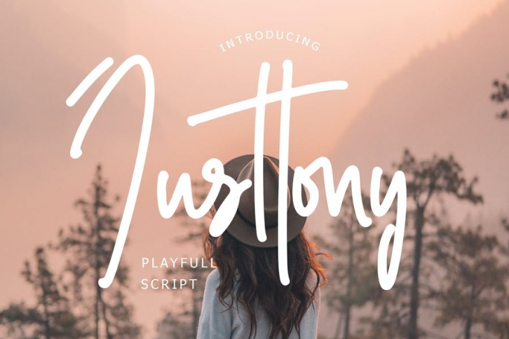 Justtony Playful Script Font Font Download