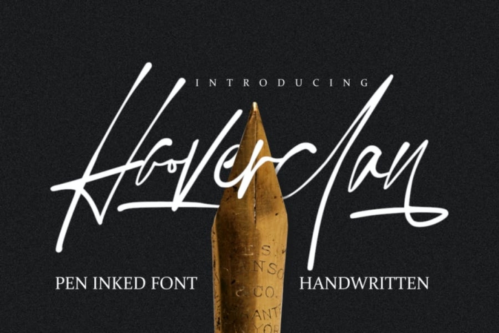 Hooverclan - Pen Inked Handwritten Font Download