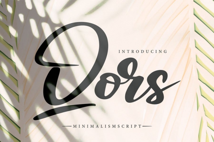 Qors | Minimalism Script Font Font Download