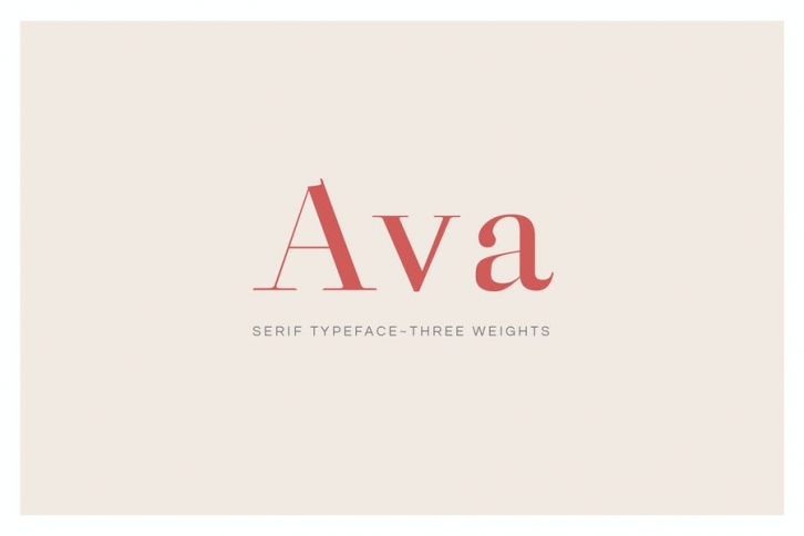 Ava - A Classy Serif Typeface Font Download