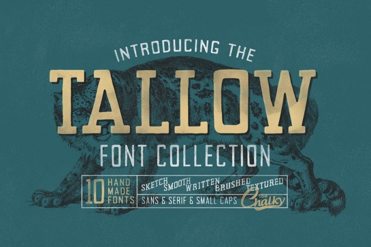 Tallow Font Collection (10 Fonts!) Font Download