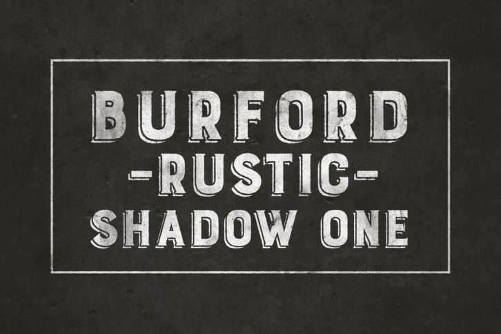 Burford Rustic Shadow One A Font Download