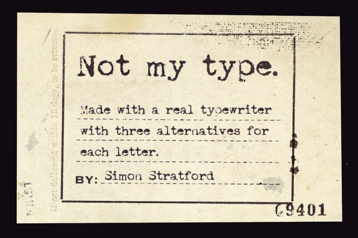 Not my type typewriter font Font Download