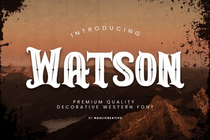 Watson - Vintage Western Font Font Download