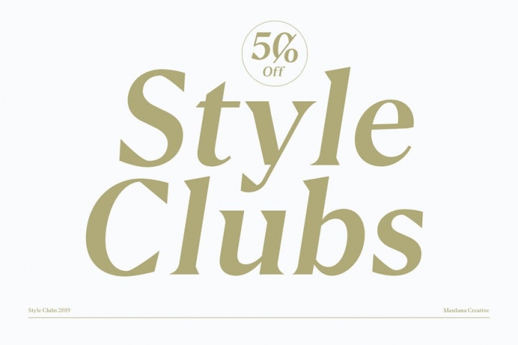 Style Clubs Serif Font Download