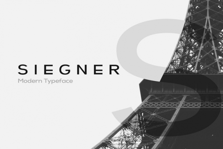 SIEGNER - Modern Typeface + WebFonts Font Download