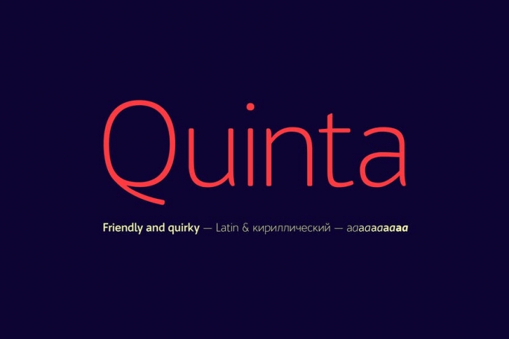 Bw Quinta font family Font Download