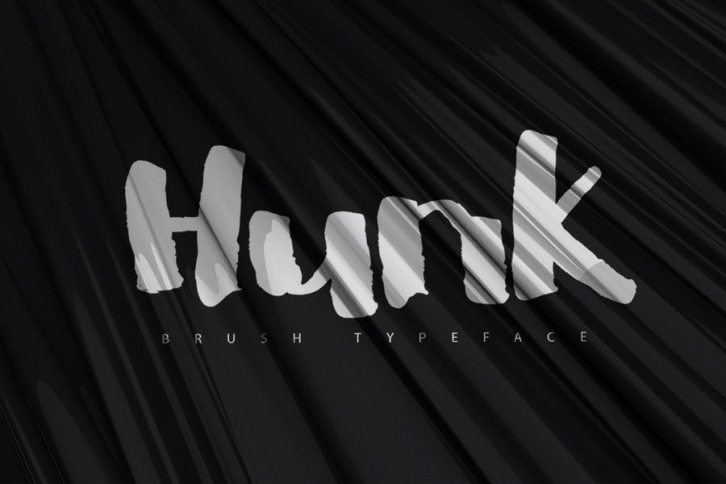 Hunk Brush Typeface Font Download
