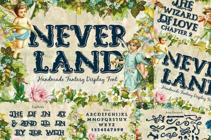 Neverland Fantasy Display Serif Vintage Font Font Download